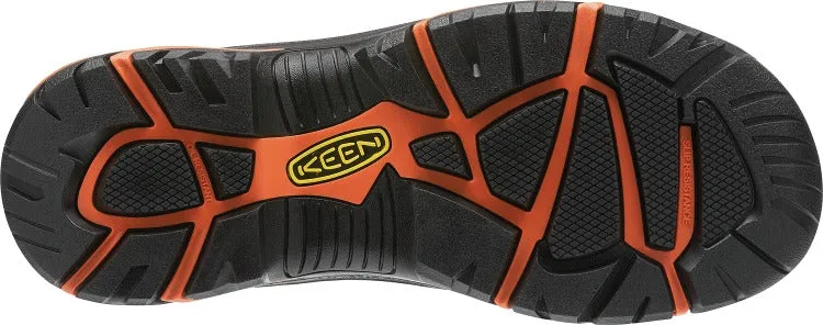 'Keen Utility' Men's Braddock Low EH Soft Toe - Brown / Black / Orange