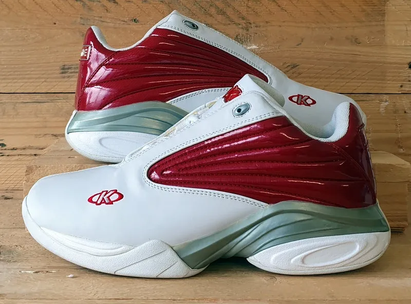 Kelme Classic Quartz Leather Trainers UK8.5/US9.5/E43 47010 52003 White/Red/Grey