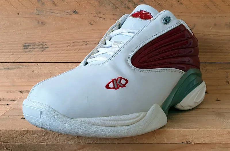 Kelme Classic Quartz Leather Trainers UK8.5/US9.5/E43 47010 52003 White/Red/Grey