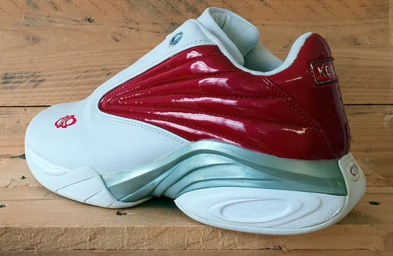 Kelme Classic Quartz Leather Trainers UK8.5/US9.5/E43 47010 52003 White/Red/Grey
