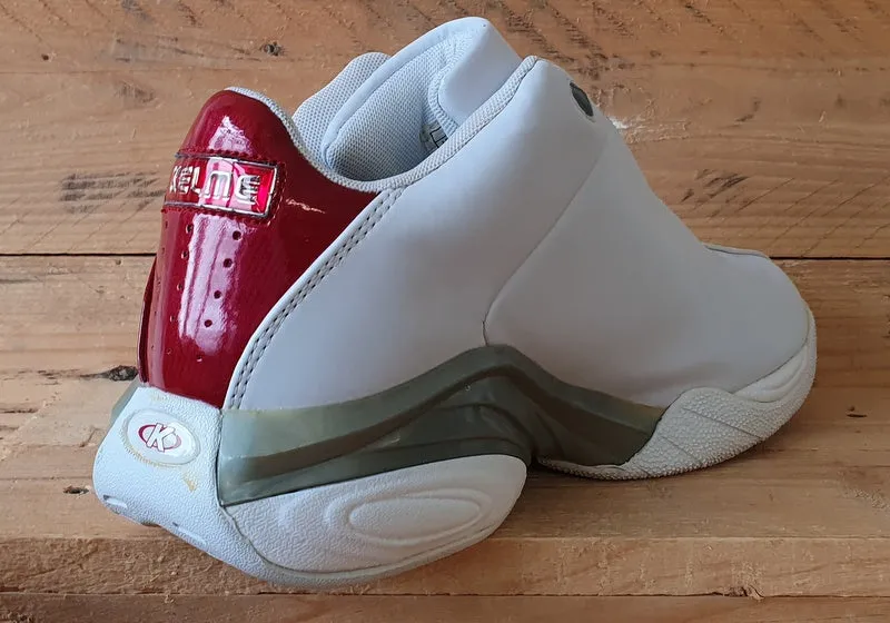 Kelme Classic Quartz Leather Trainers UK8.5/US9.5/E43 47010 52003 White/Red/Grey