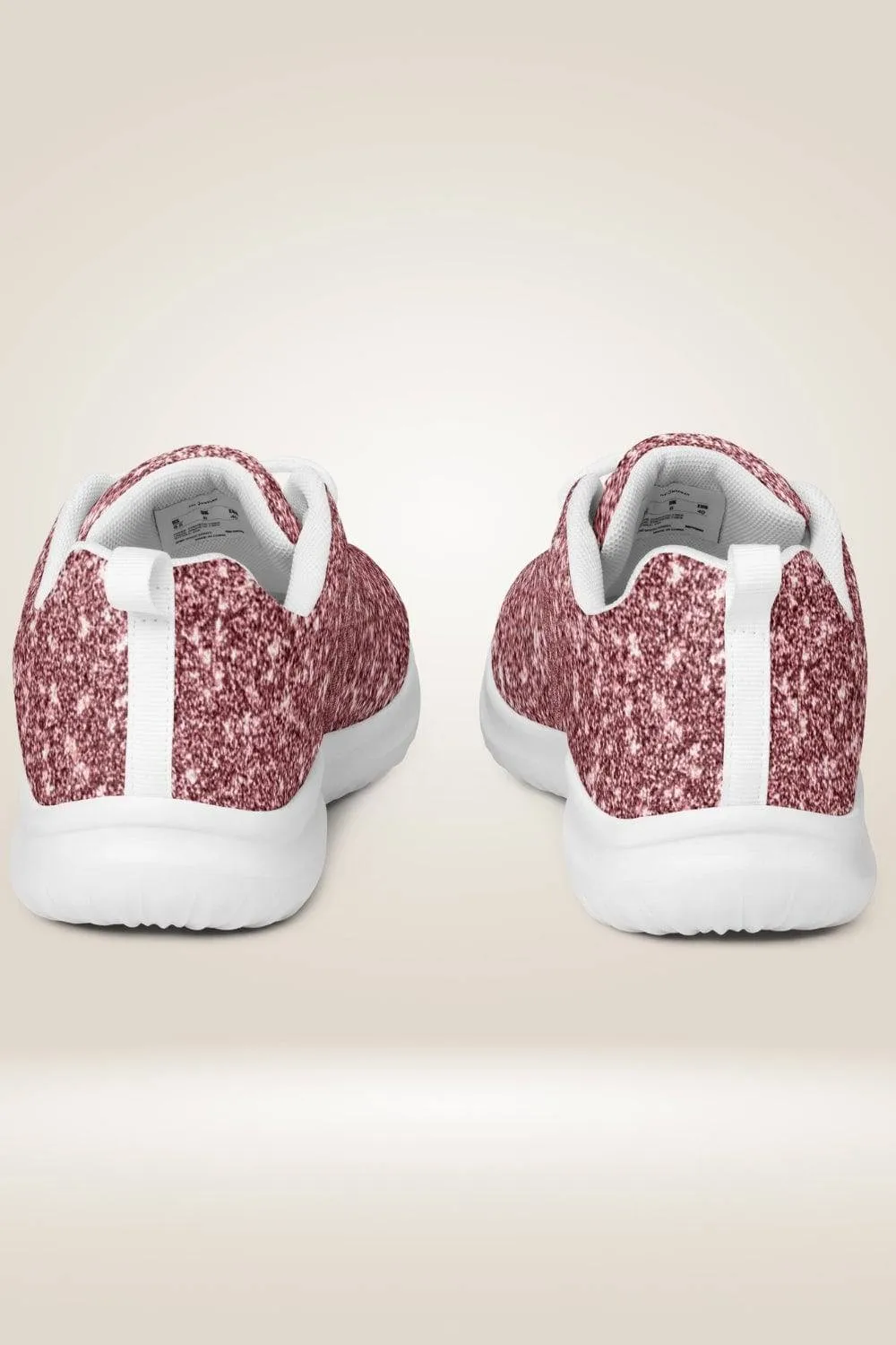 Lace Up Pink Glitter Sneakers