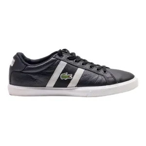 LACOSTE Sneaker Trainers Black Leather Womens UK 4.5