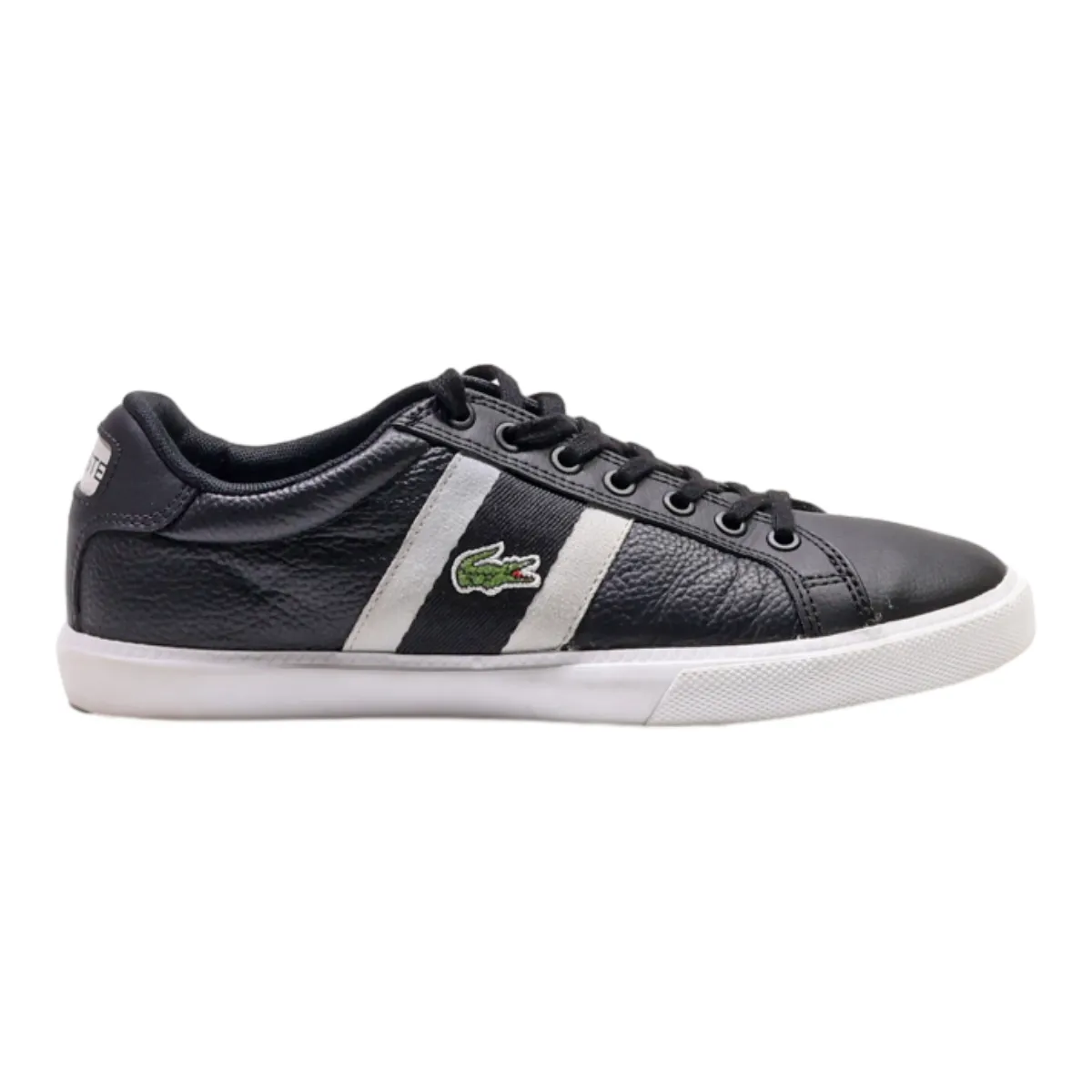 LACOSTE Sneaker Trainers Black Leather Womens UK 4.5