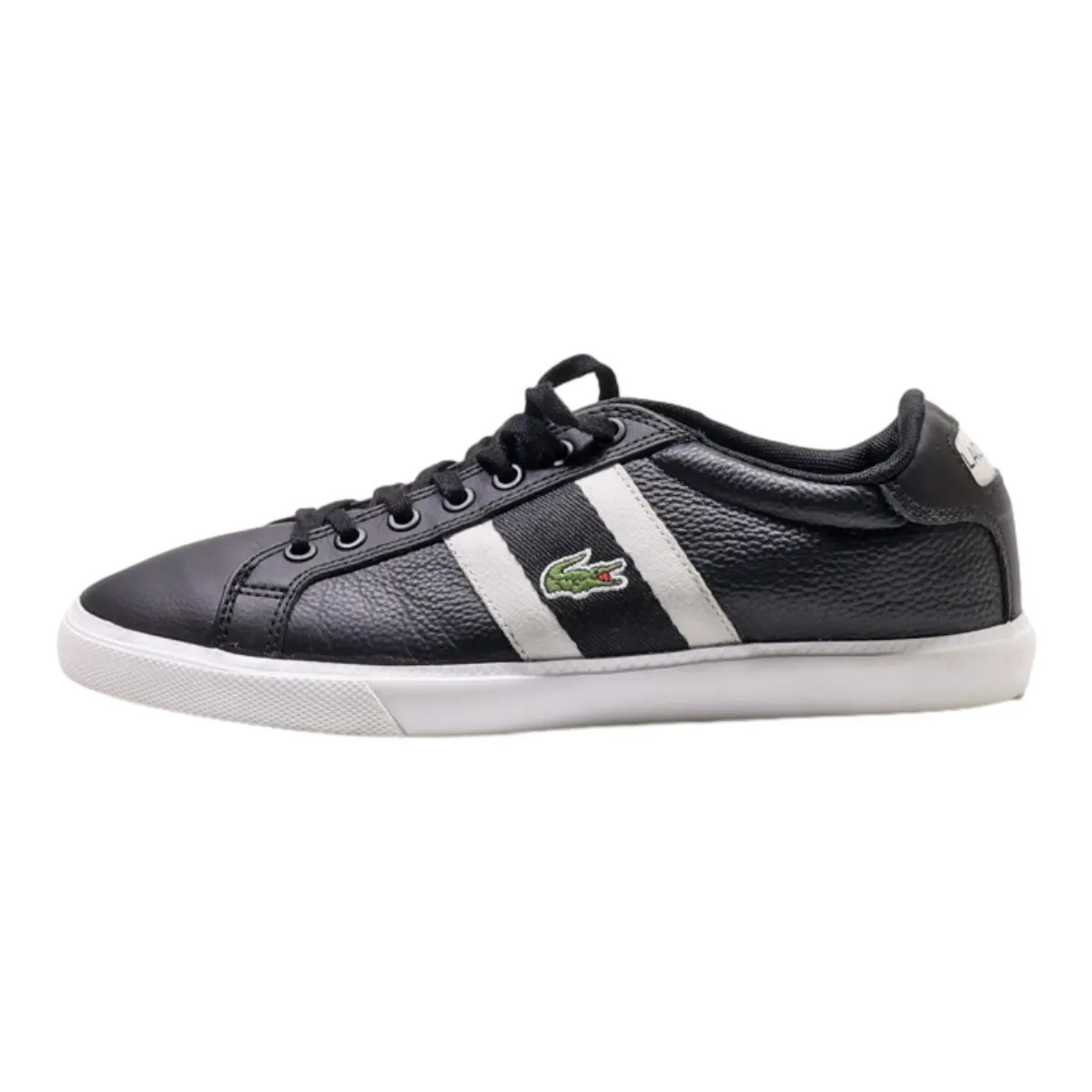 LACOSTE Sneaker Trainers Black Leather Womens UK 4.5