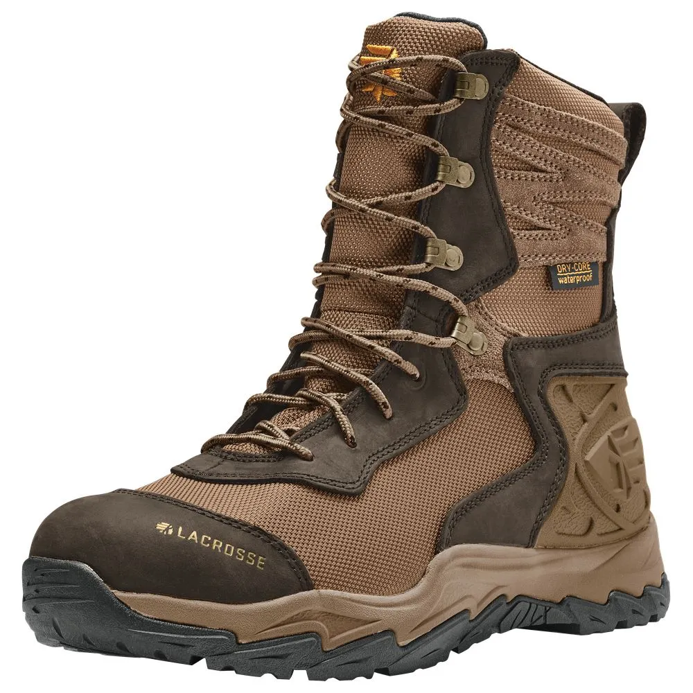 LaCrosse Windrose Waterproof Hunting Boots for Men - Brown - 9M
