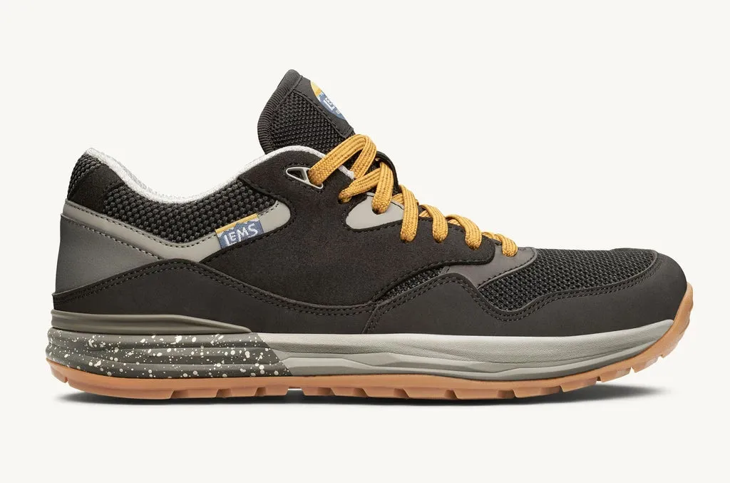 Lems Trailhead V2 Mountain to Town Retro Sneaker Mens - Onyx