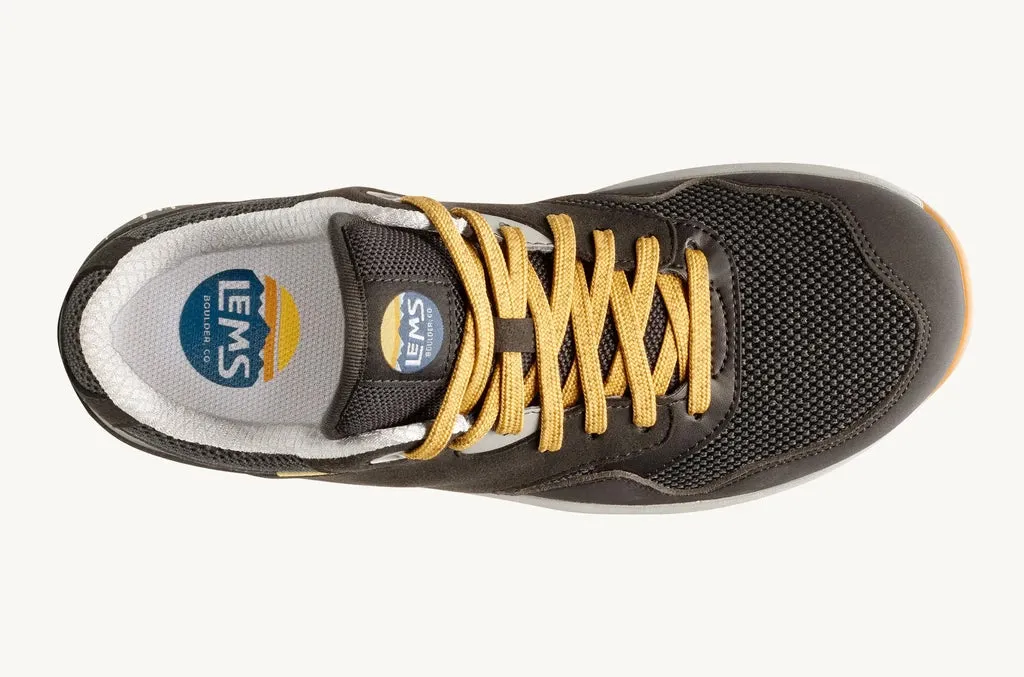 Lems Trailhead V2 Mountain to Town Retro Sneaker Mens - Onyx