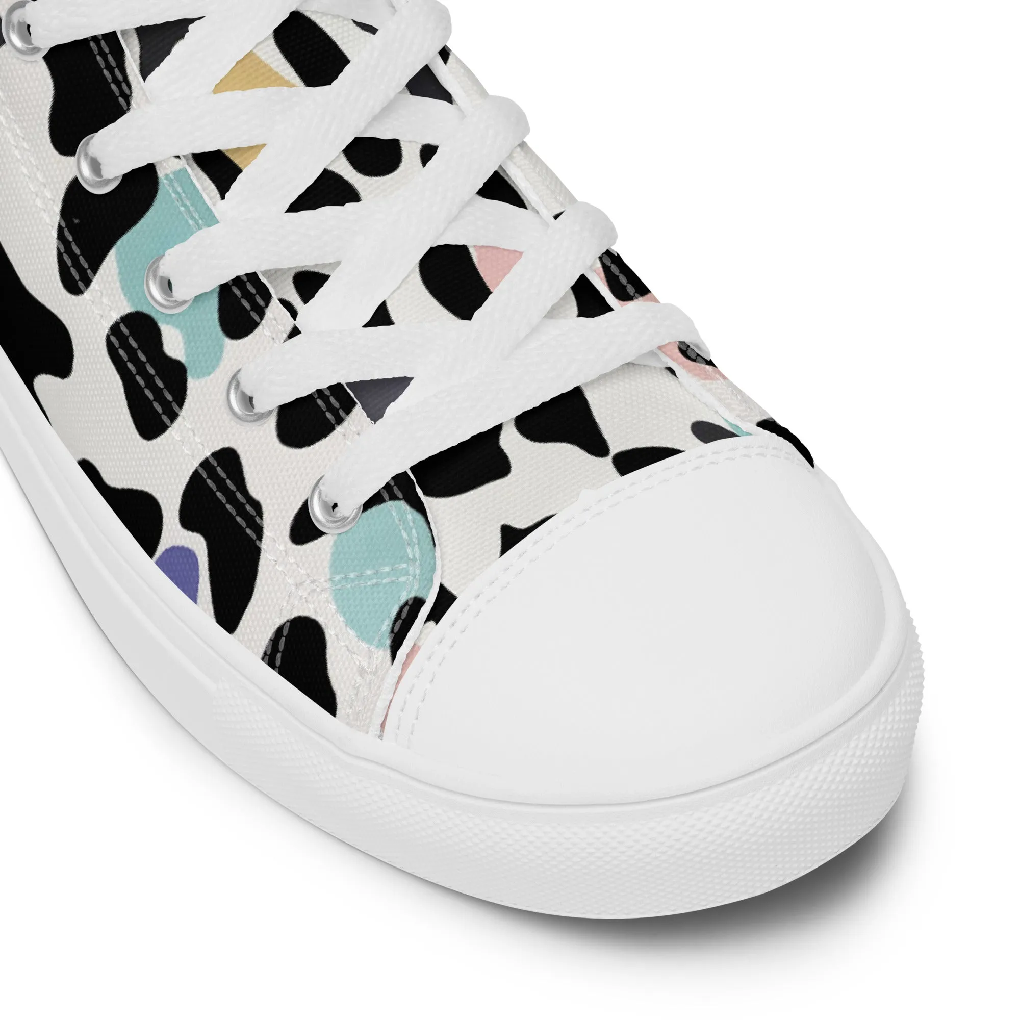 Leopard Print Women’s high top canvas shoes