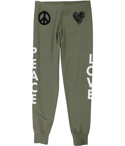 Love Moschino Womens Peace Love Athletic Jogger Pants