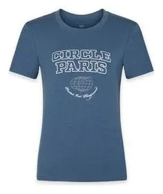 Maglietta donna Circle Athletic Circle Paris Blue