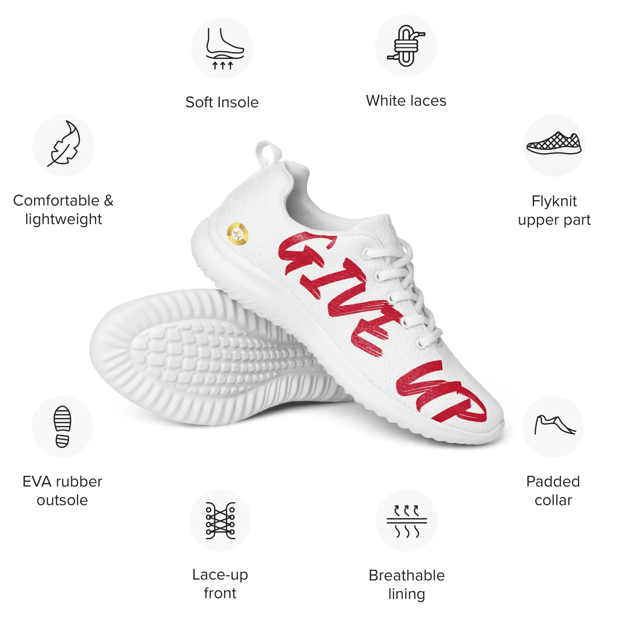 Men&Women athletic shoes NEVER give up costumes