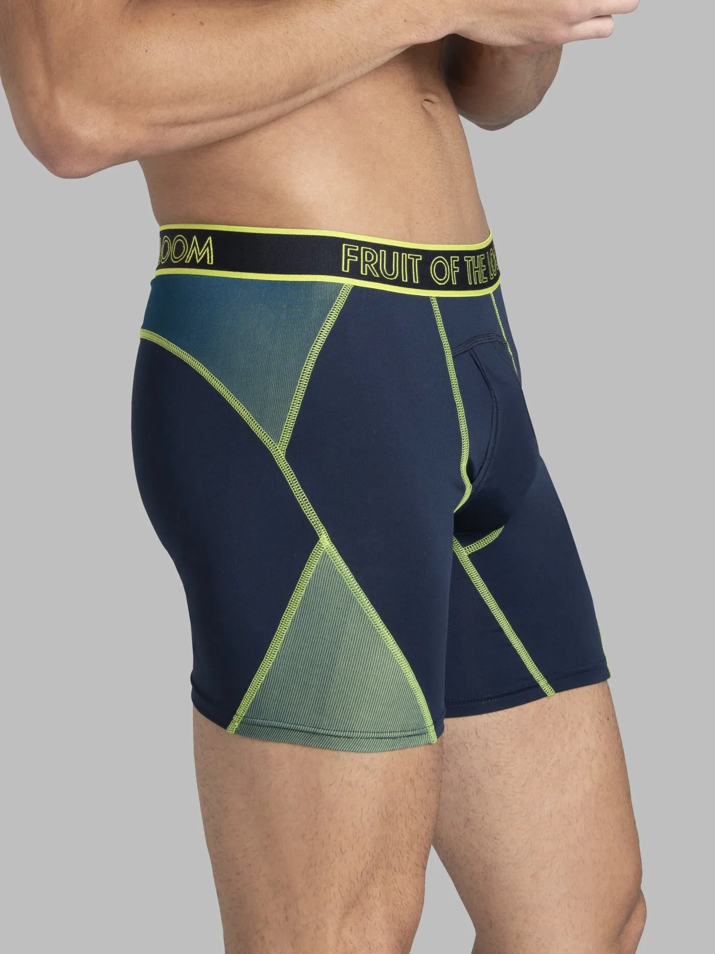 Men's 360 Stretch Max Flex Zones Boxer Brief​, Extended Sizes Assorted 3 Pack