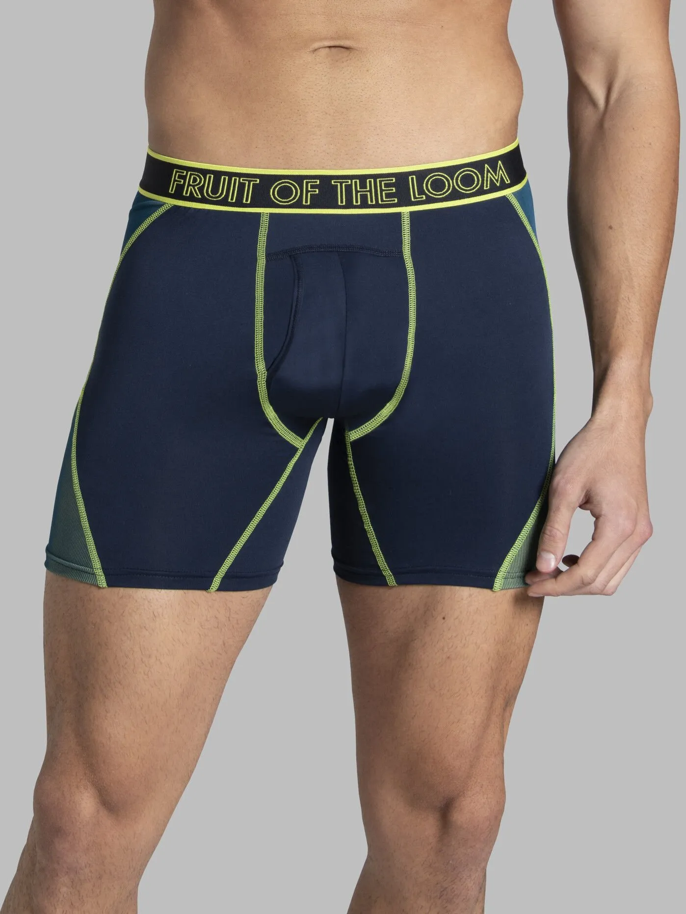 Men's 360 Stretch Max Flex Zones Boxer Brief​, Extended Sizes Assorted 3 Pack