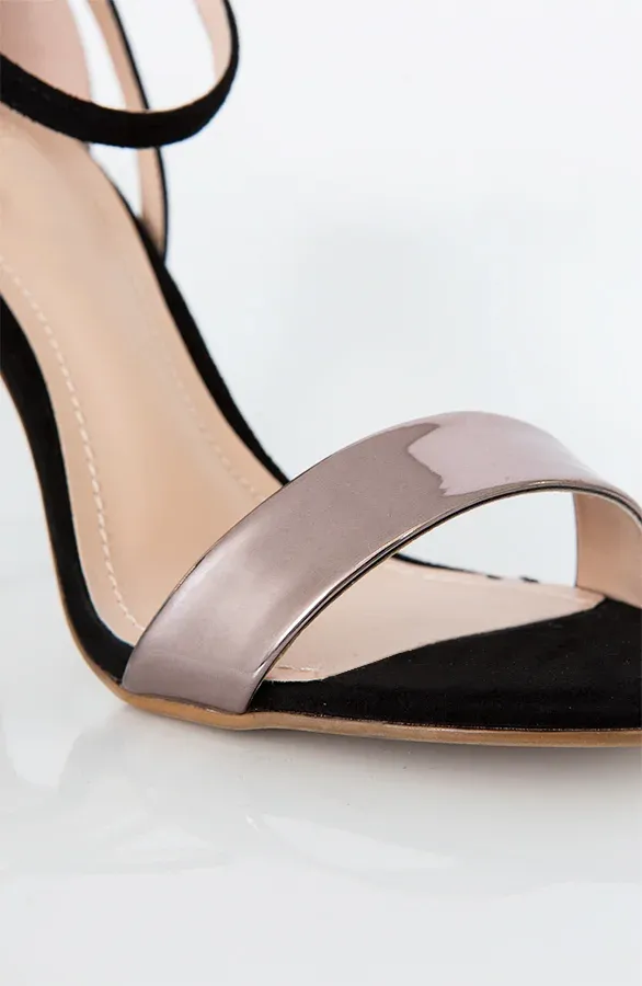 Metallic Heels Zwart