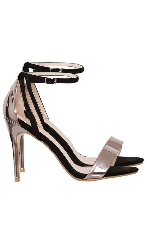 Metallic Heels Zwart