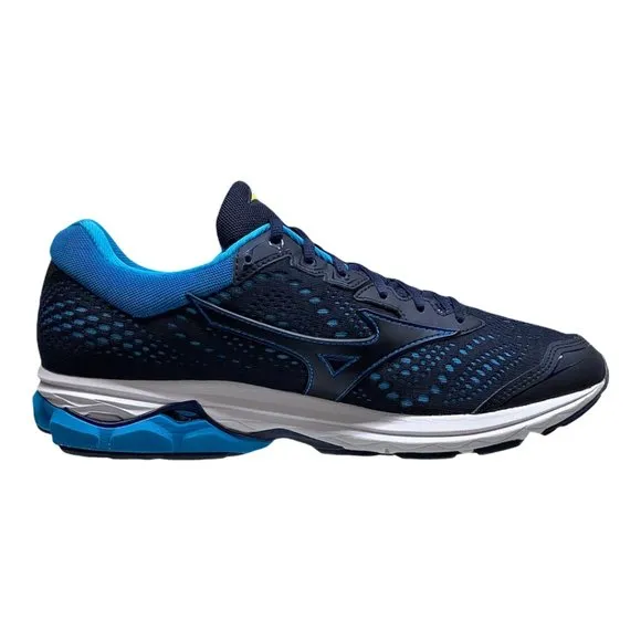 Mizuno Men's Wave Rider 22 Athletic Running Shoes Blue Yellow