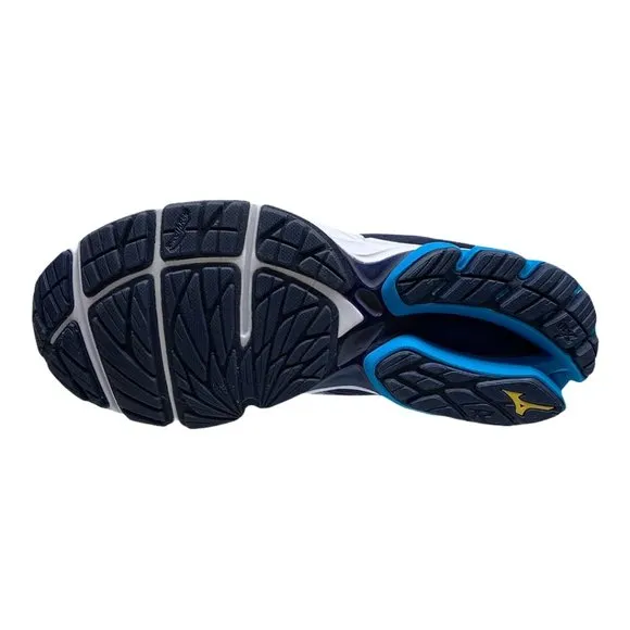 Mizuno Men's Wave Rider 22 Athletic Running Shoes Blue Yellow
