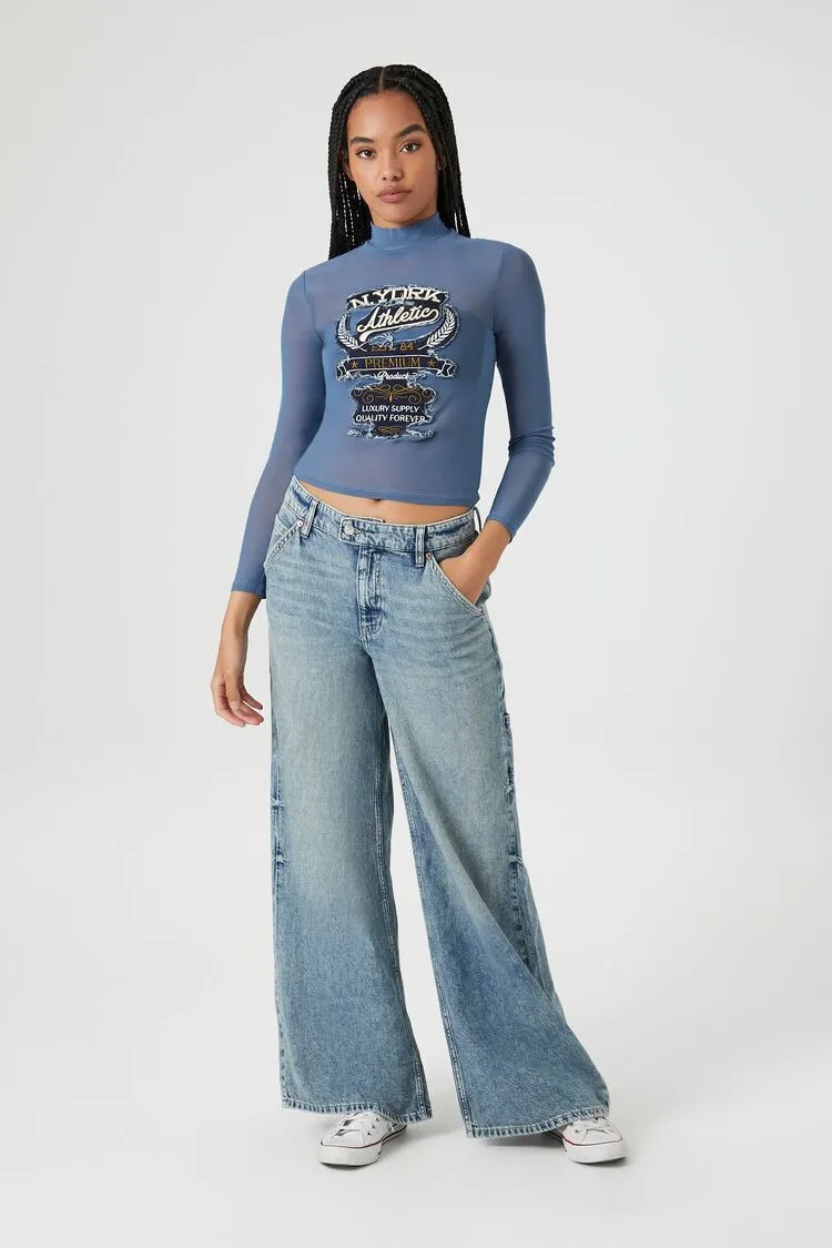 N York Athletic Mesh Top