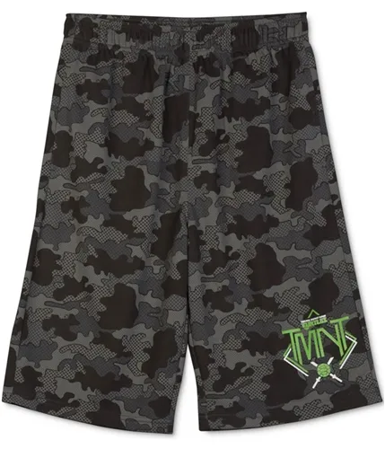 Nickelodeon Boys Tmnt Camo Athletic Workout Shorts