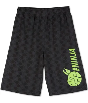 Nickelodeon Boys Tmnt #Ninja Athletic Workout Shorts