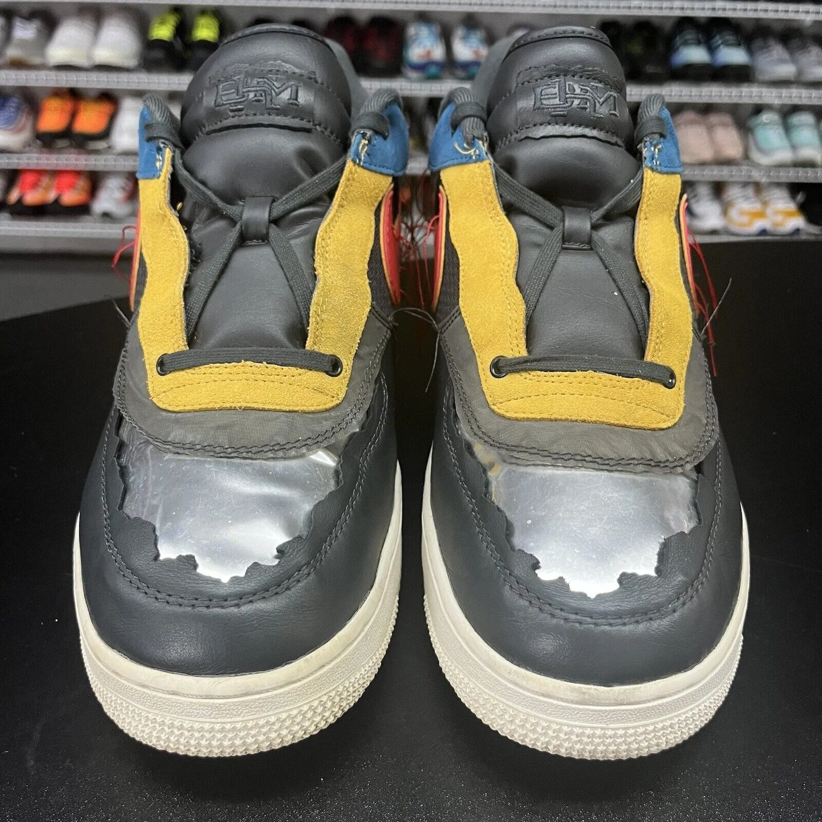 Nike Air Force 1 Low Black History Month CT5534-001 Men's Size 14 Missing Insoles