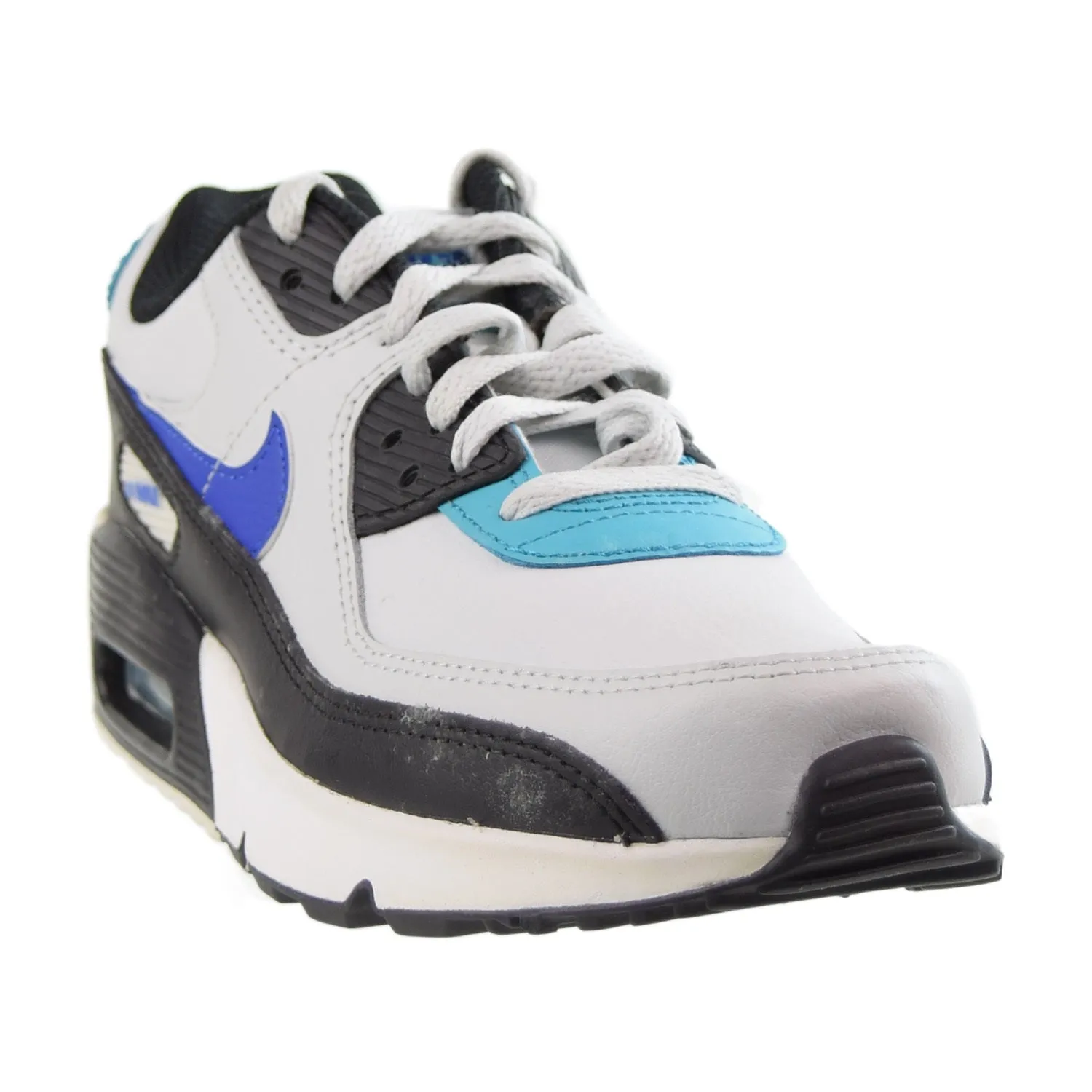 Nike Air Max 90 (GS) Big Kids' Shoes  Black-Hyper Blue-Photon Dust