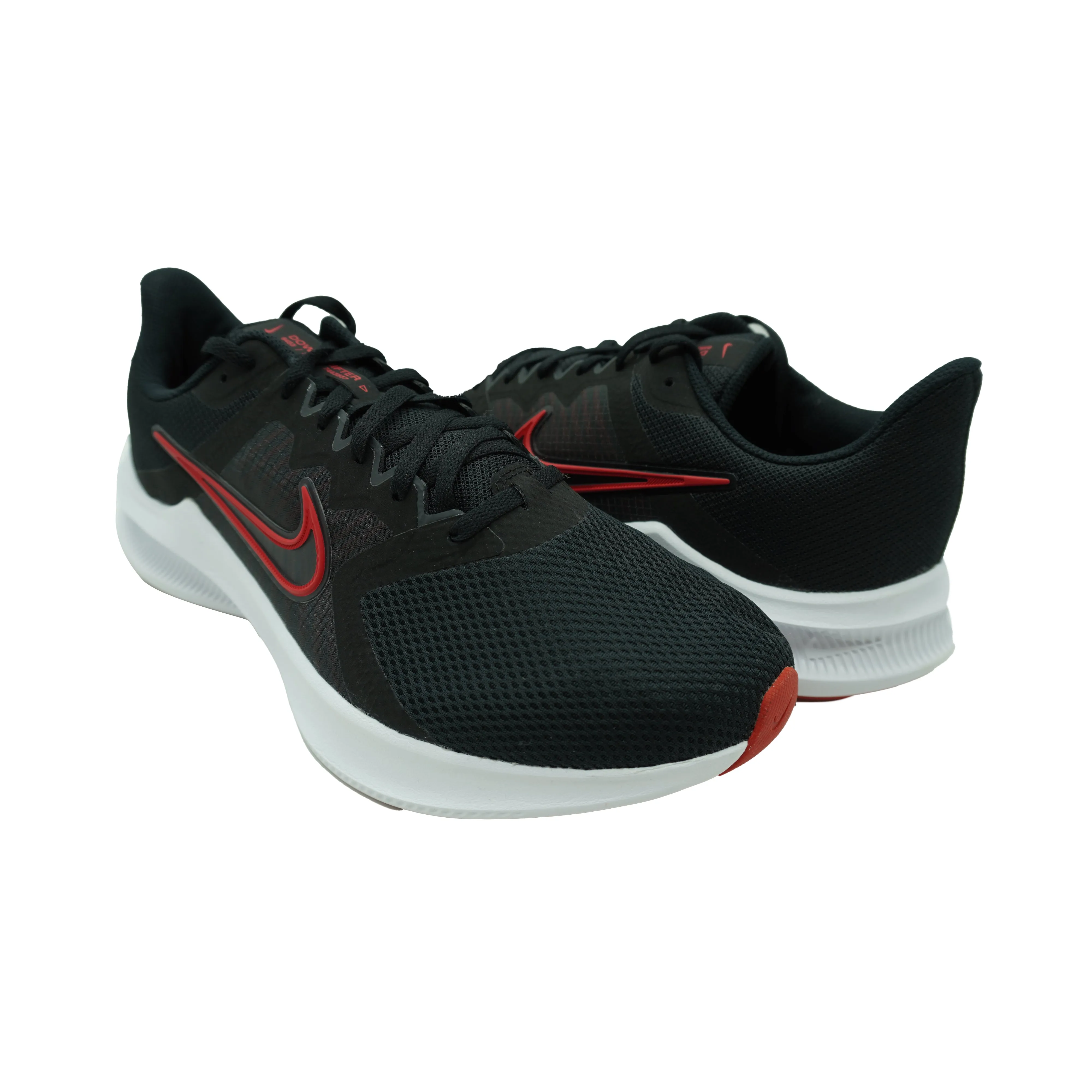 Nike Men's Downshifter 11 Running Athletic Shoes Black Red White Wide 4E