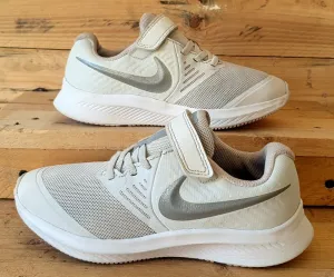 Nike Star Runner 2 Kids Trainers UK13/US13.5C/EU31.5 AT1801-014 White/Silver