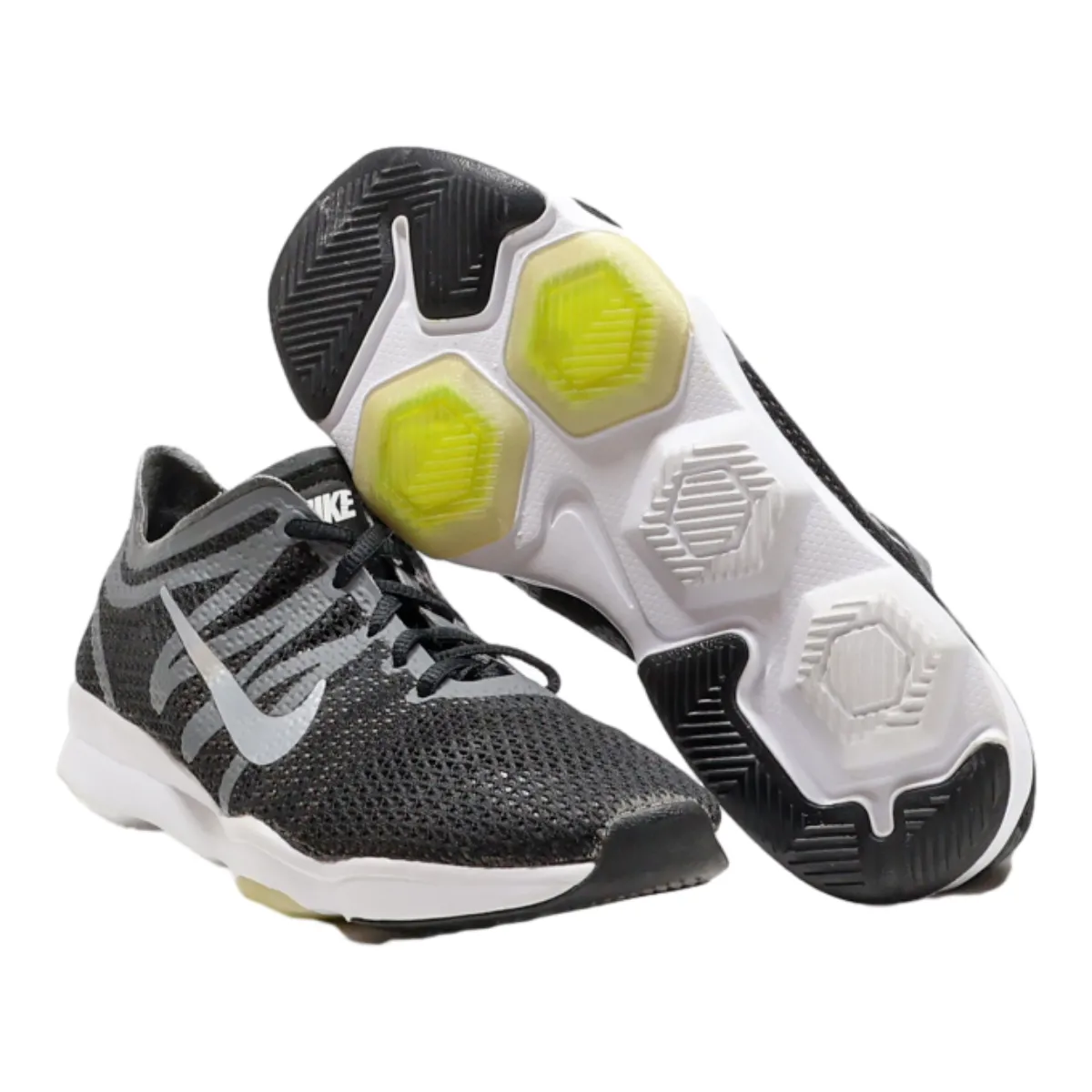 NIKE Zoom Sneaker Trainers Black Synthetic Womens UK 4.5