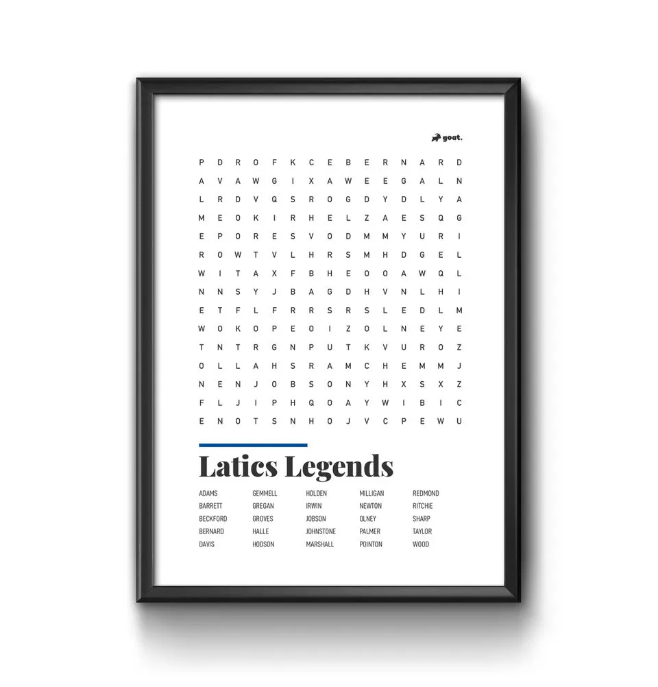 Oldham GOAT Wordsearch Print