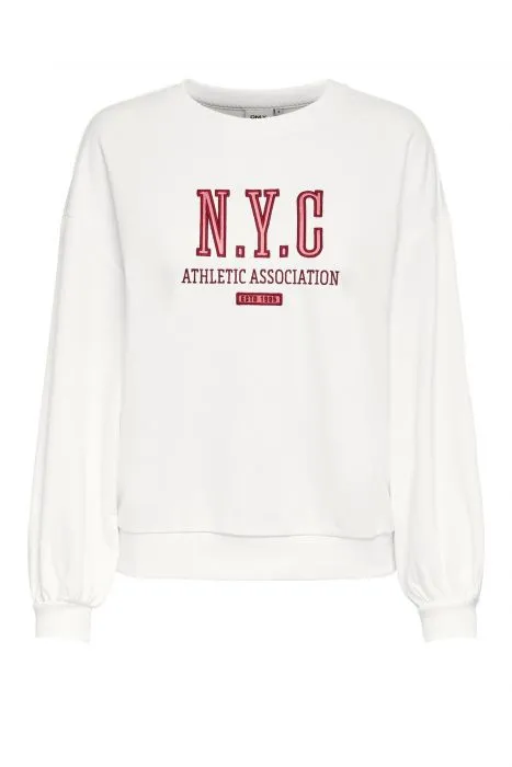 ONLY sweater met geborduurde tekst