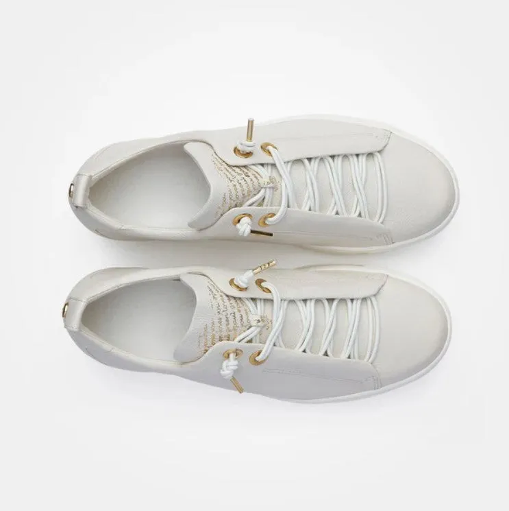 Paul Green Womens Trainer 5017 Ivory/Gold