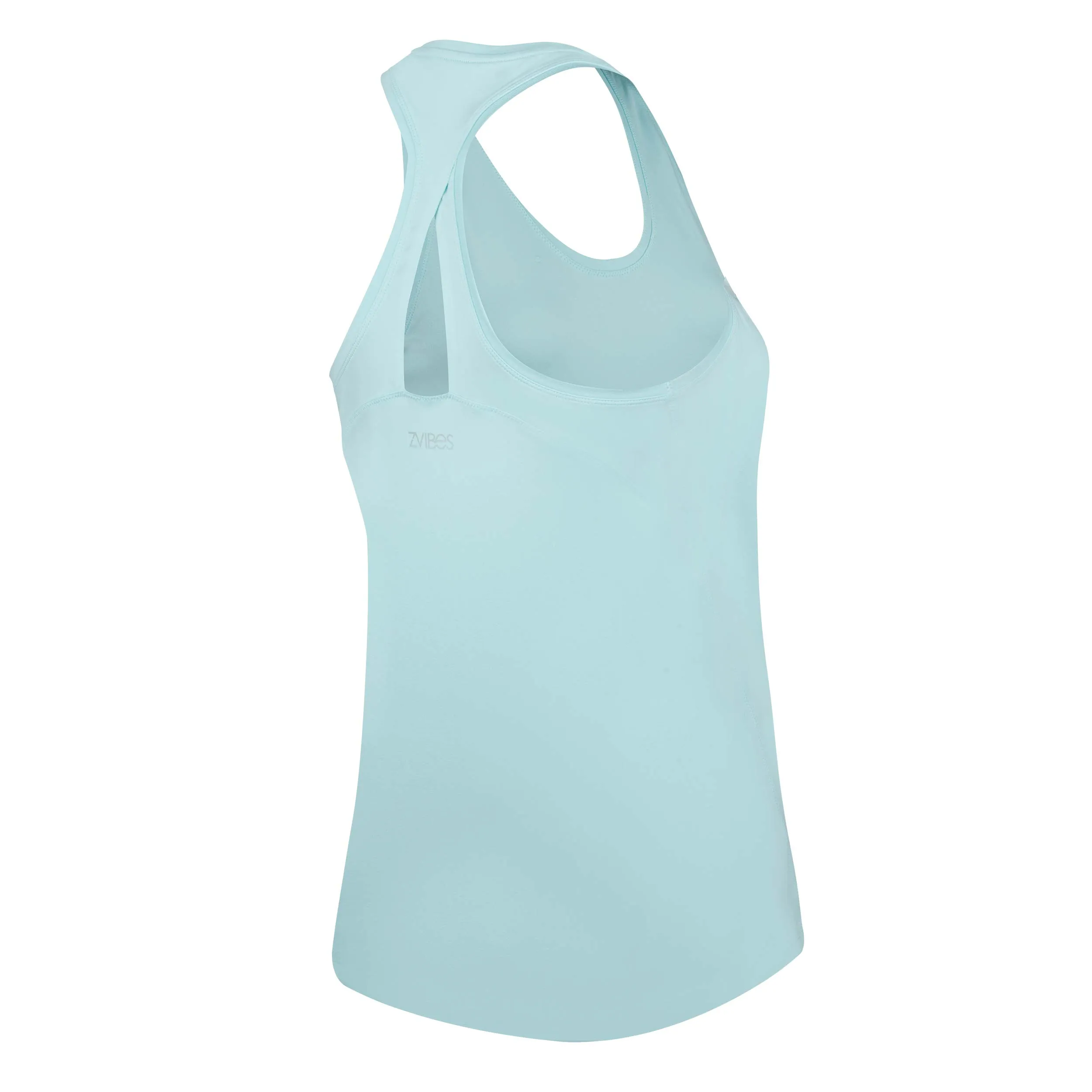 Polera Running Mujer ZVibes Athletic Celeste