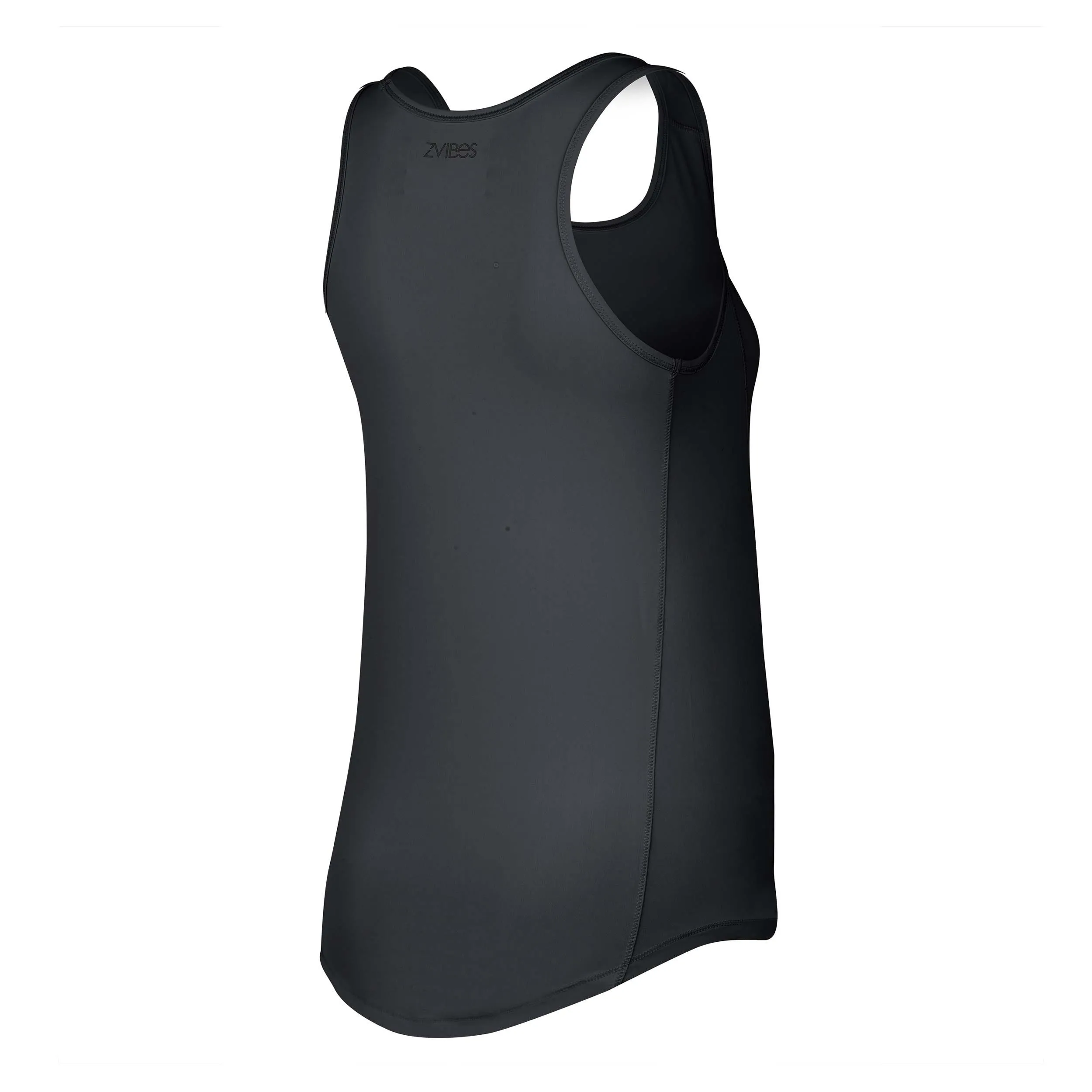 Polera Running Mujer ZVibes Athletic Negra