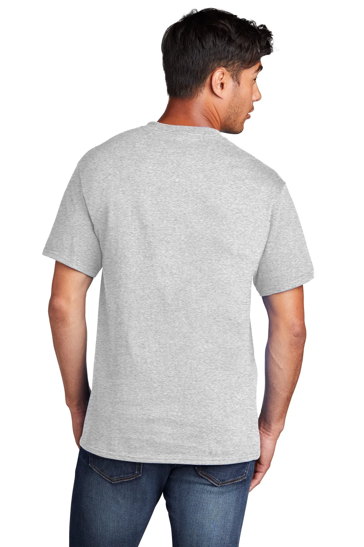 Port & Company Core Cotton Branded Tee's, Ash*