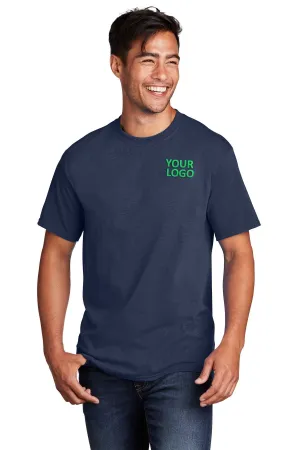 Port & Company Core Cotton Branded Tee's, Navy