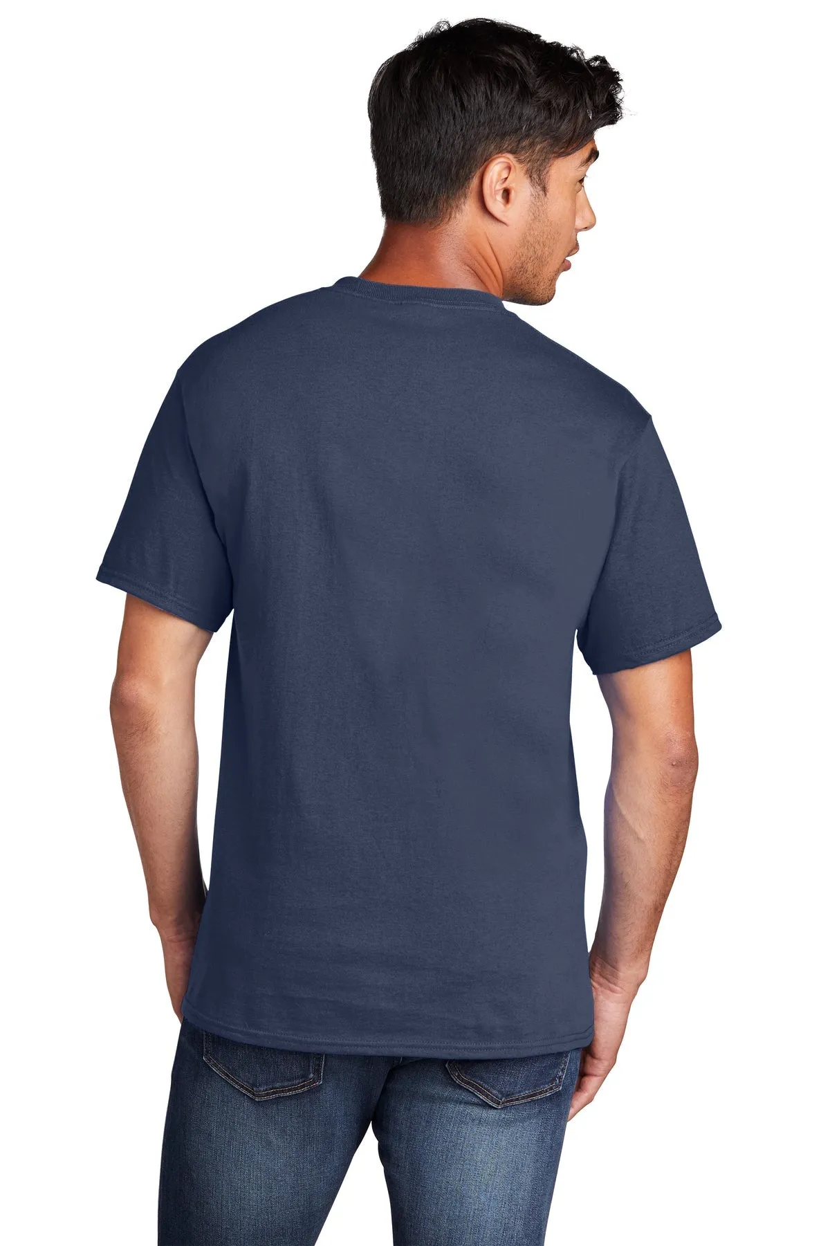 Port & Company Core Cotton Branded Tee's, Navy