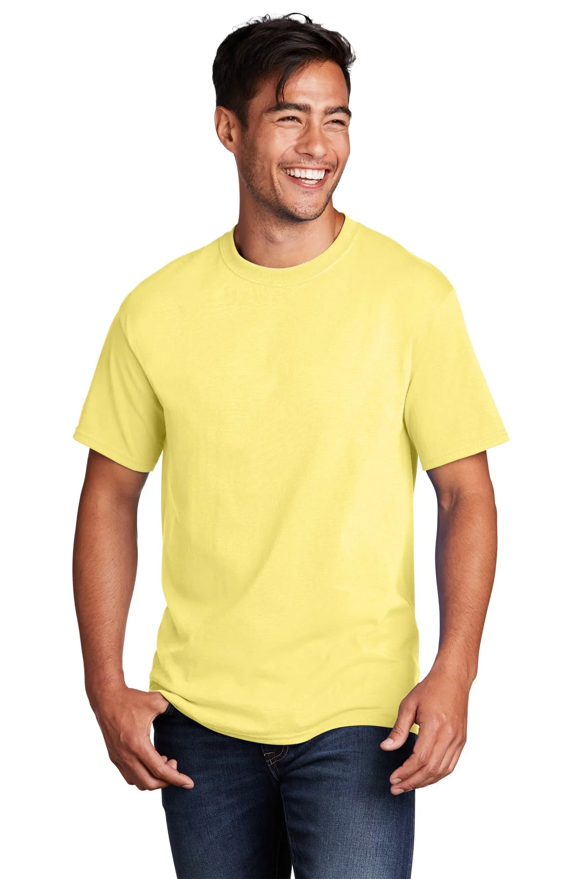 Port & Company Core Cotton Custom Tee's, Yellow