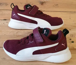 Puma Flyer Runner Textile Kids Trainers UK12/US13C/EU31 192929-14 Burgundy/White