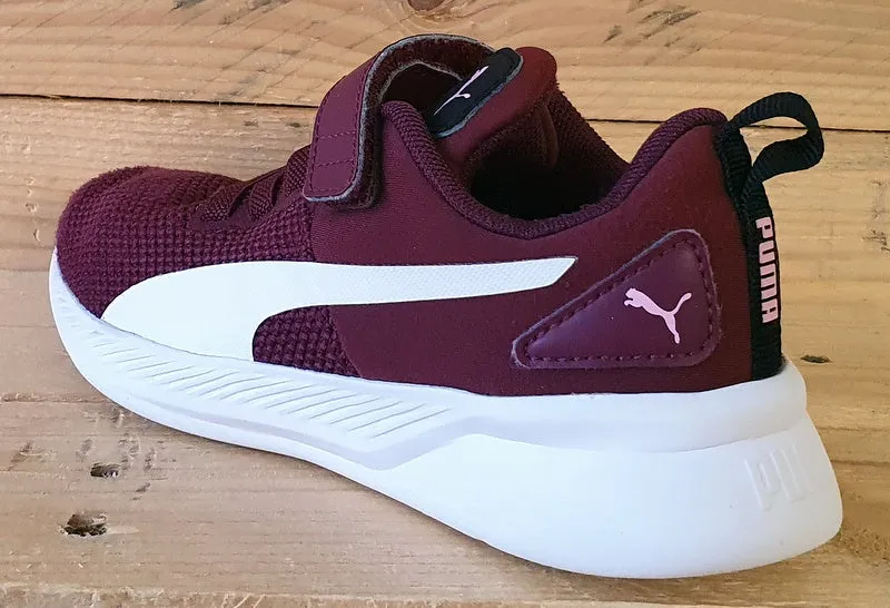 Puma Flyer Runner Textile Kids Trainers UK12/US13C/EU31 192929-14 Burgundy/White