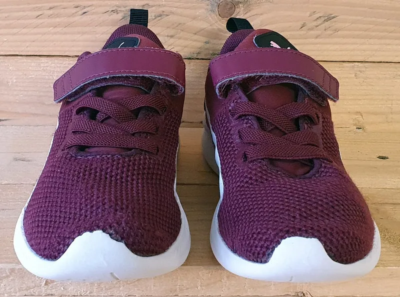 Puma Flyer Runner Textile Kids Trainers UK12/US13C/EU31 192929-14 Burgundy/White