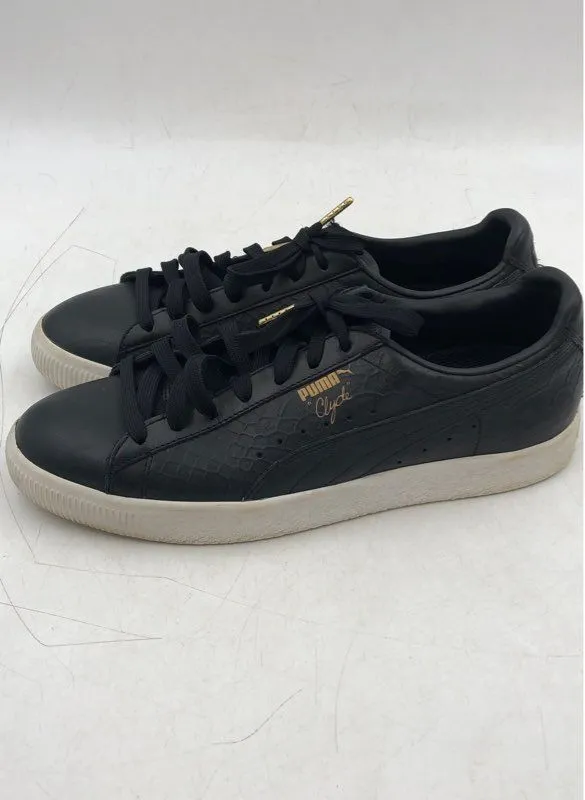 Puma Men's Clyde Black Athletic Shoes - Size 11