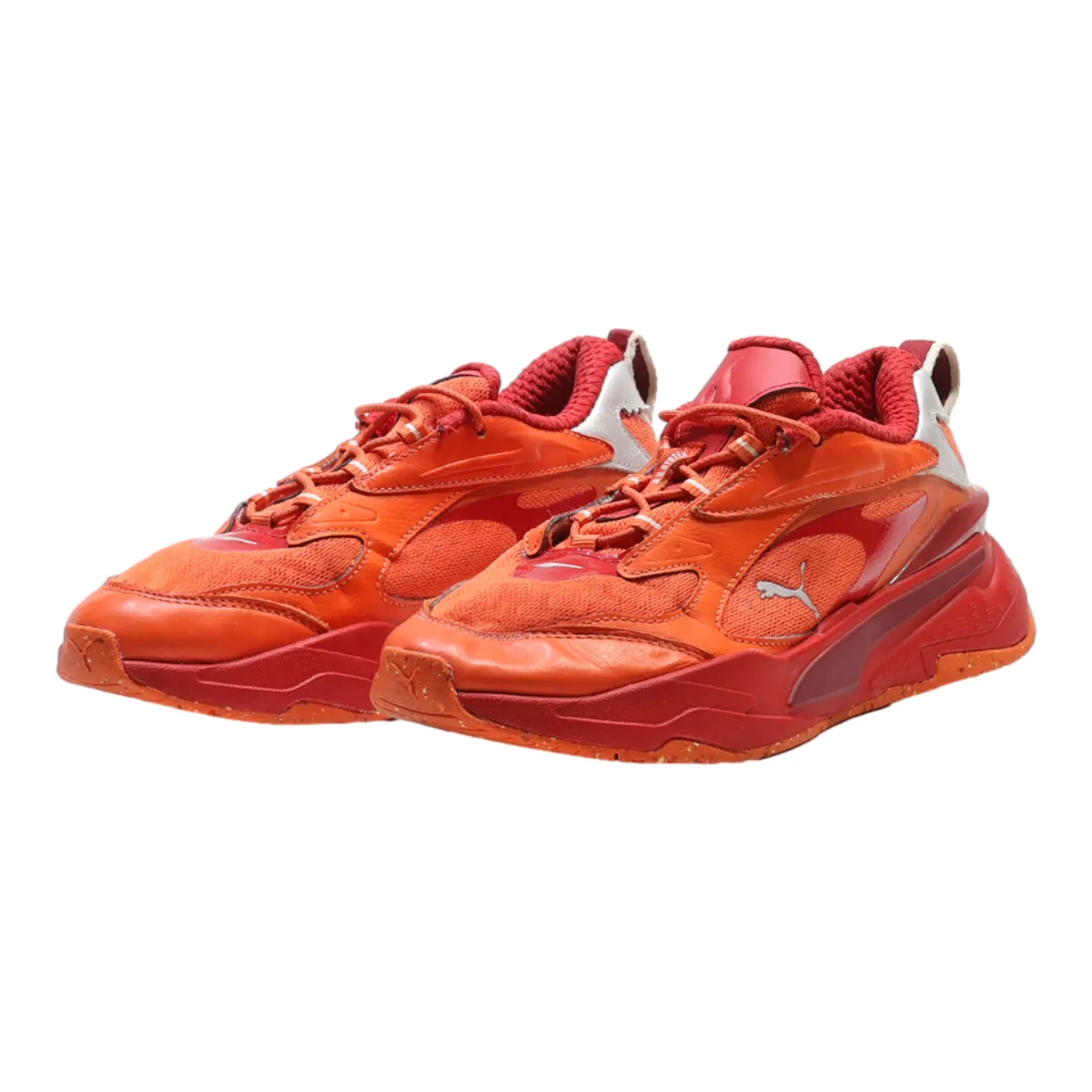PUMA Sneaker Trainers Orange Synthetic Mens UK 6