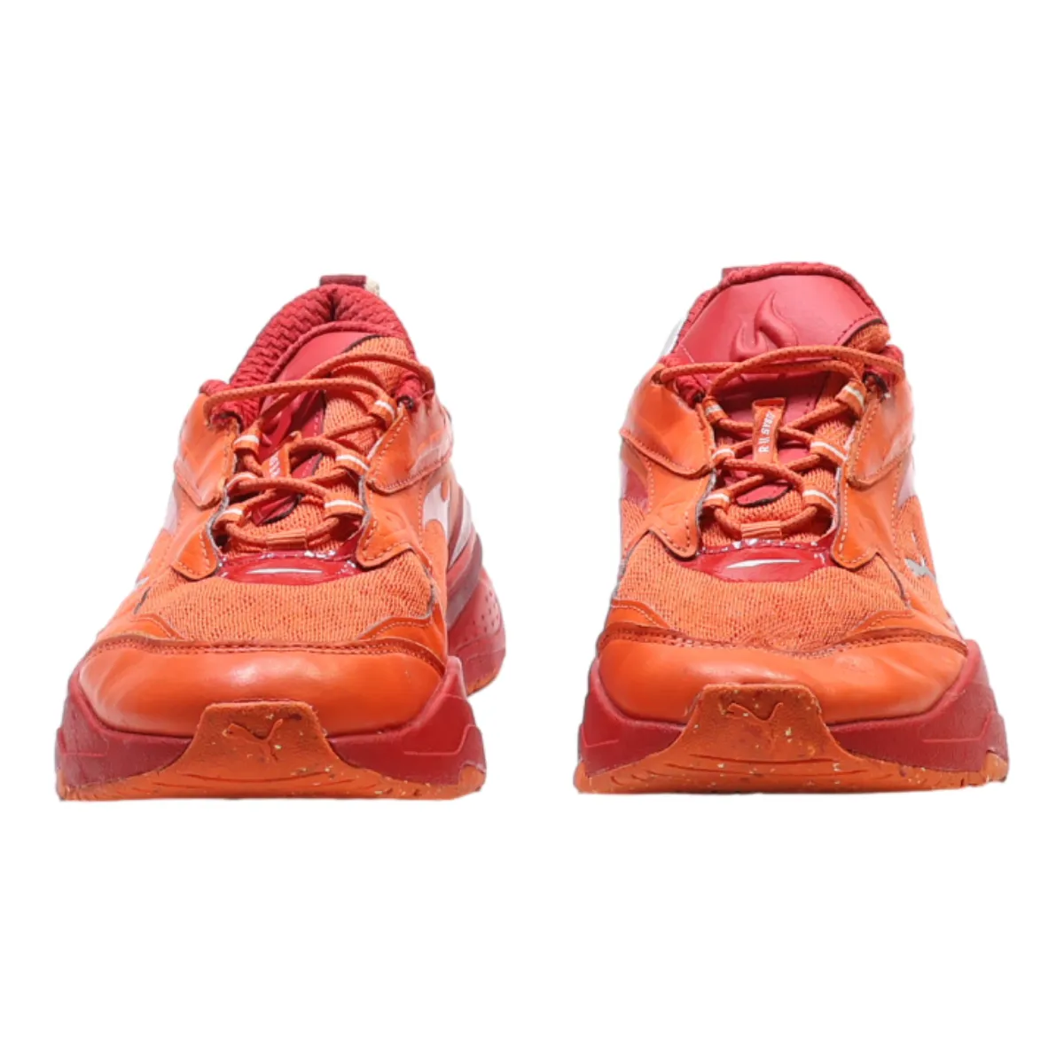 PUMA Sneaker Trainers Orange Synthetic Mens UK 6