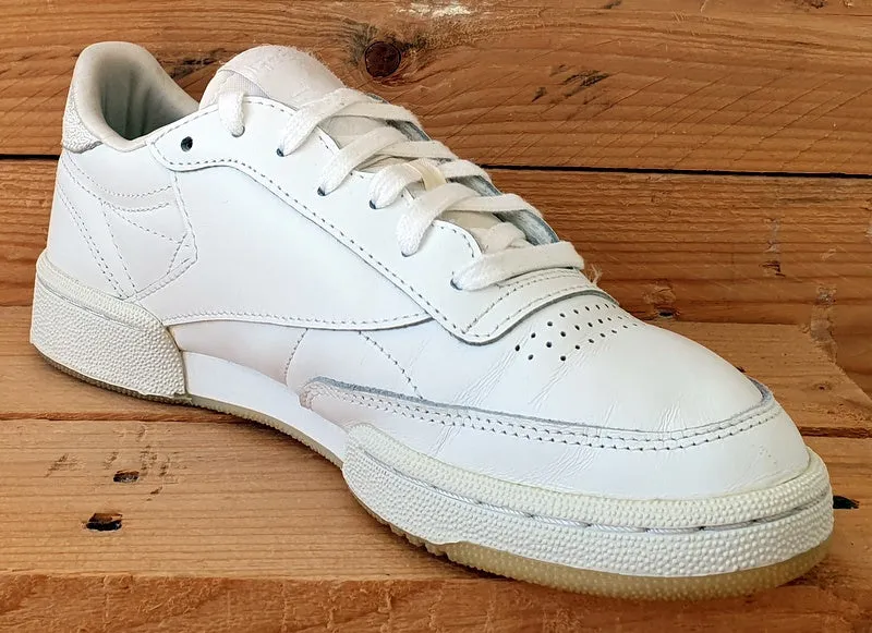 Reebok Club C 85 Low Leather Trainers UK5/US7.5/EU38 AR1407 Triple White