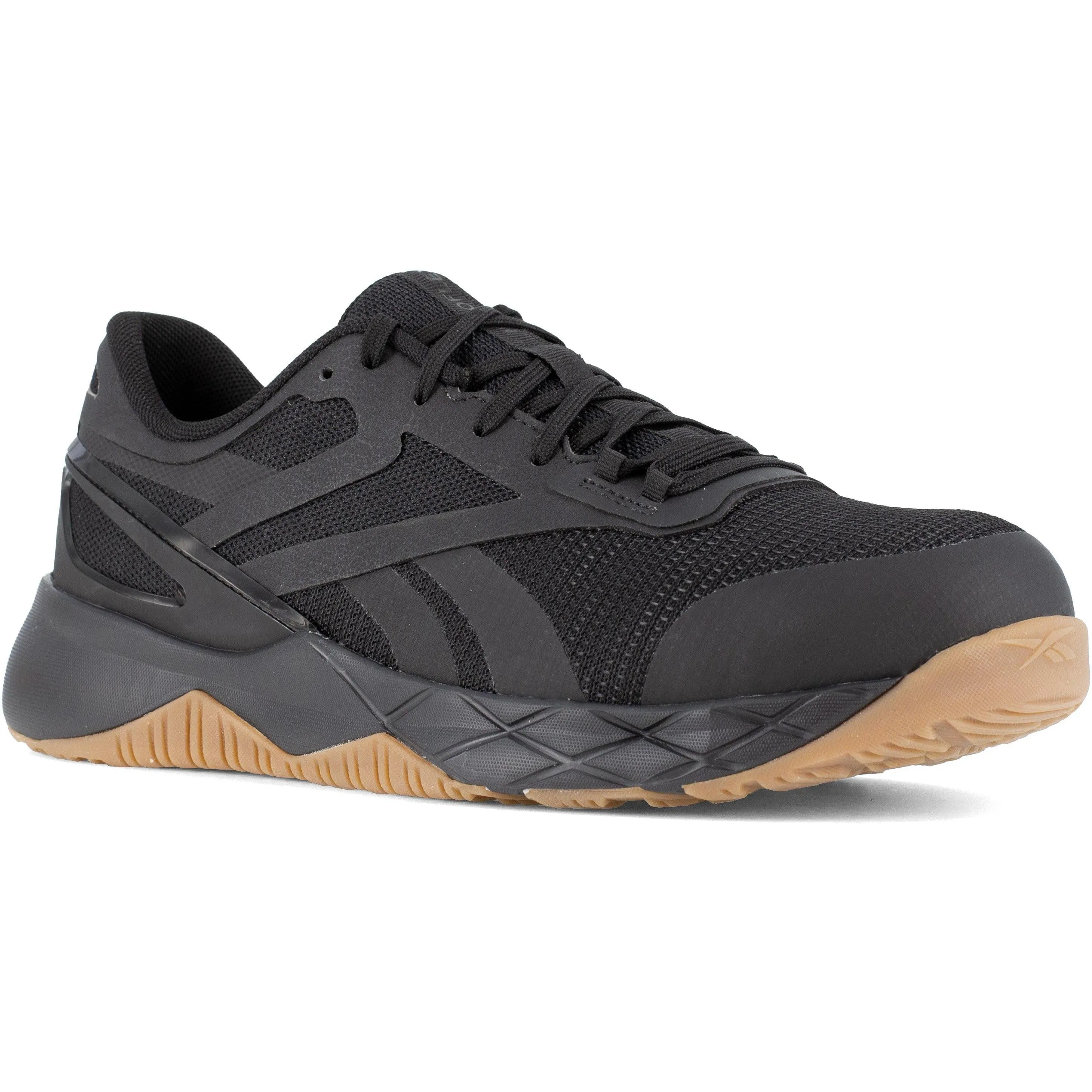 Reebok Men's Nanoflex TR Comp Toe Athletic Work Shoe- Black- RB3317