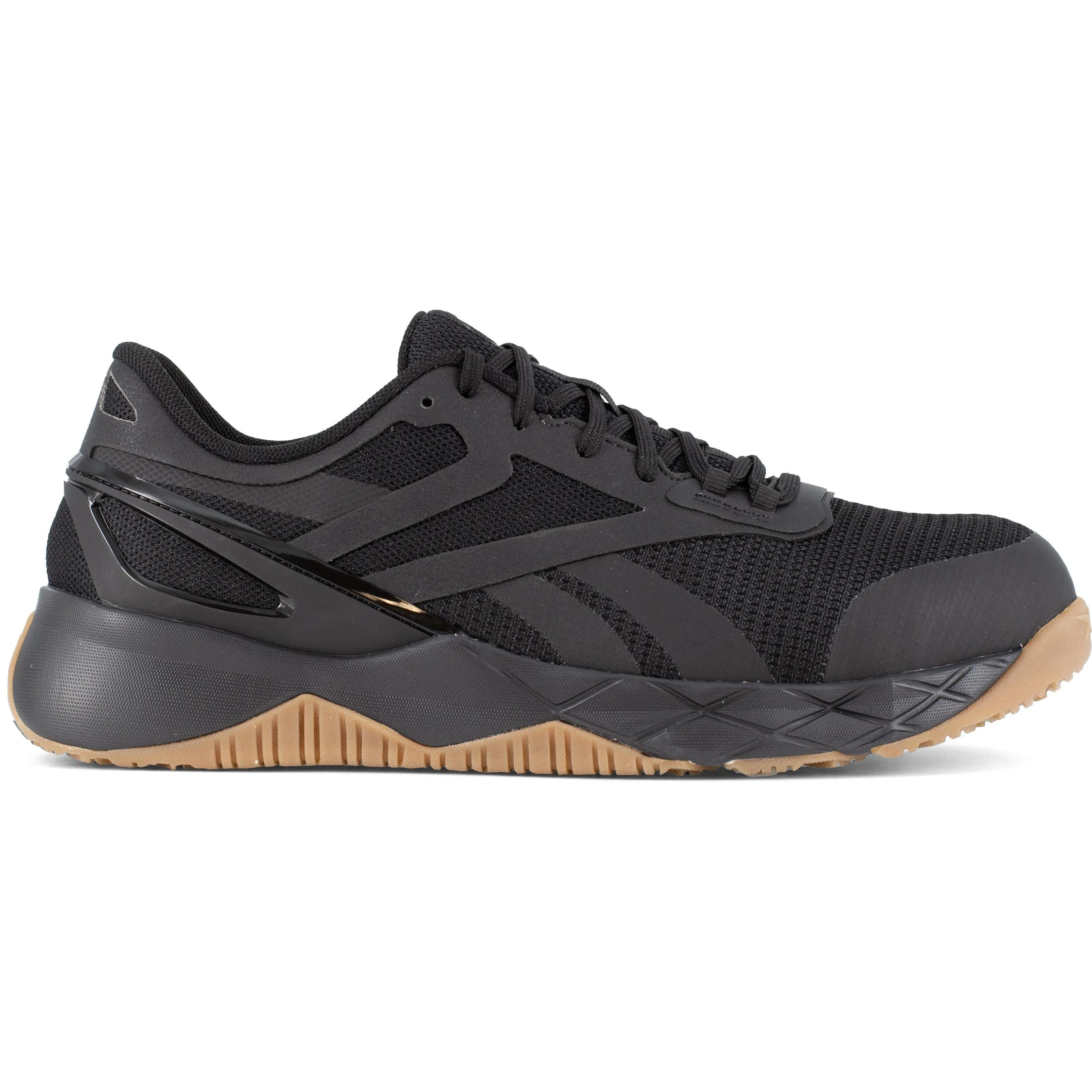 Reebok Men's Nanoflex TR Comp Toe Athletic Work Shoe- Black- RB3317