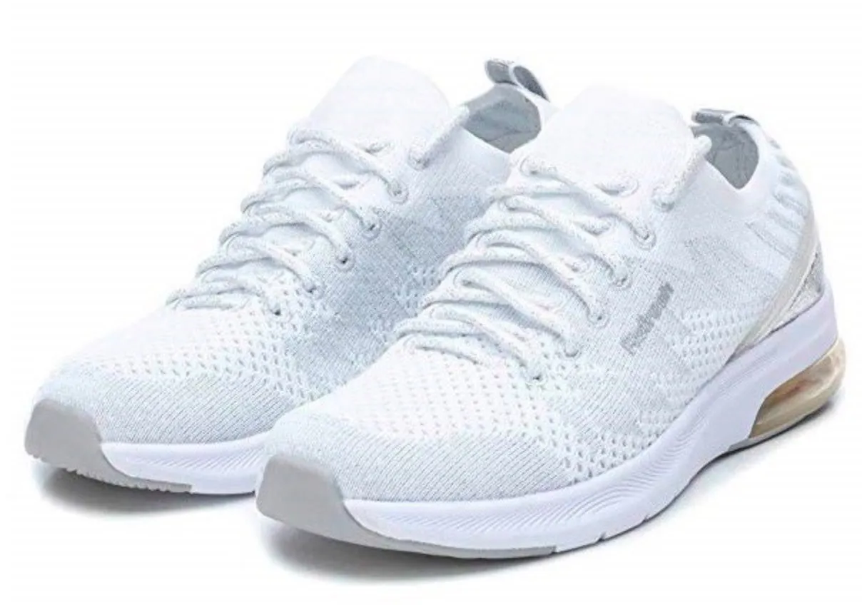Refresh Womens Mesh Fashion Trainers - White / Silver