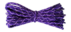 Round 3 mm Shoelaces Purple with Lilac flecks for walking shoes or trainers